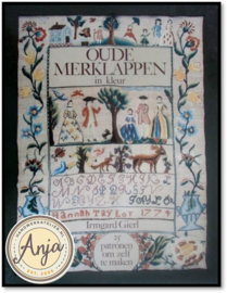 Oude merklappen in kleur - Irmgard Gierl