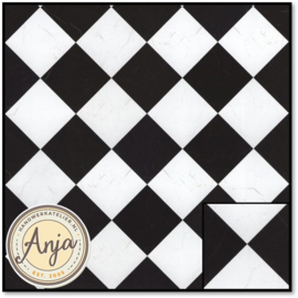 5881 Black and White Marble Tile