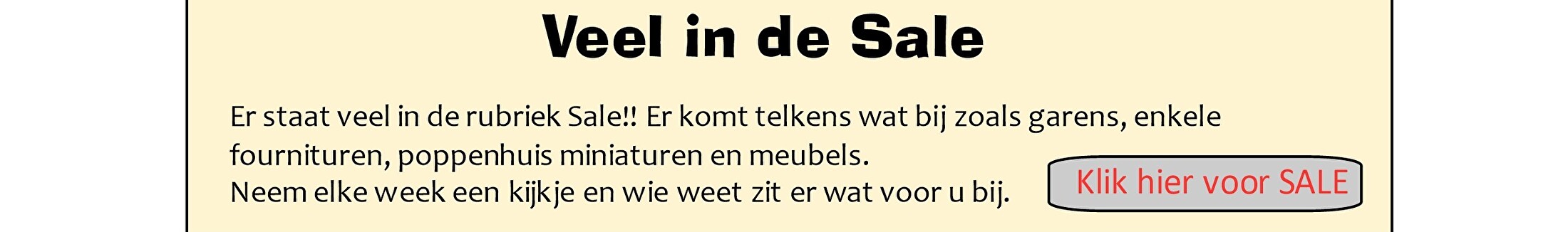 Veel in de Sale