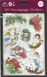 3D Glitter Stickers: Engeltjes nostalgie