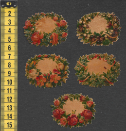 Bloemen rondjes (5) - Sana - antieke poezieplaatjes (765)