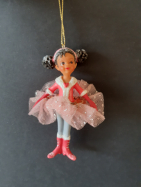 Roze tutu ballerina kerstornament Kurt S. Adler