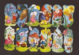 Kruger 98/61 Bloemen met kindjes poezieplaatjes