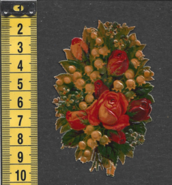 Bloemenboeket - Sana - antiek poezieplaatje (760)