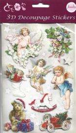 3D Glitter Stickers: Engeltjes met Beertje nostalgie