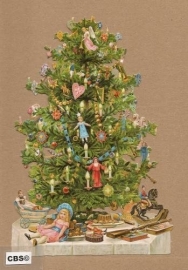 Prachtig versierde Kerstboom poezieplaatjes 5024