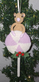 Gehaakte hanger Muis met Lollie