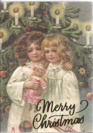 Lucifersboekje met Kerst stickers - 30 stuks (WH1022)