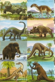 Dinosaurussen met Brontosaurus poezieplaatjes MLP 1242B