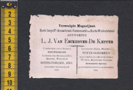 L.J.van Eeckhoven-De Kepper reclame Litho (325)