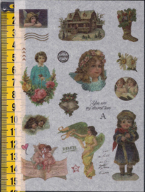 Stickers nostalgie mat plastic - WH1042