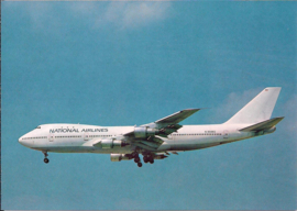 Boeing 747-243B - National Airlines - fotokaart - V020