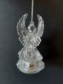 Transparante engeltje 1 met licht kerstornament Kurt S. Adler