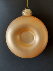 Donut goud Kerstornament Glas