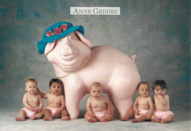 Anne Geddes kaart nr. A259: Moeder Varken