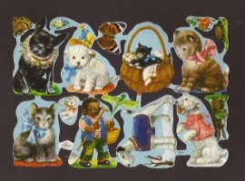 Kruger 98/54 Honden, katten en Mecki poezieplaatjes