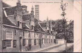 Zijgevel vh Koninklijk Weeshuis - Buren - oude kaart [15376]