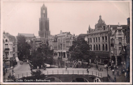 Oude Gracht - Bakkerbrug - Utrecht - oude kaart [15199]