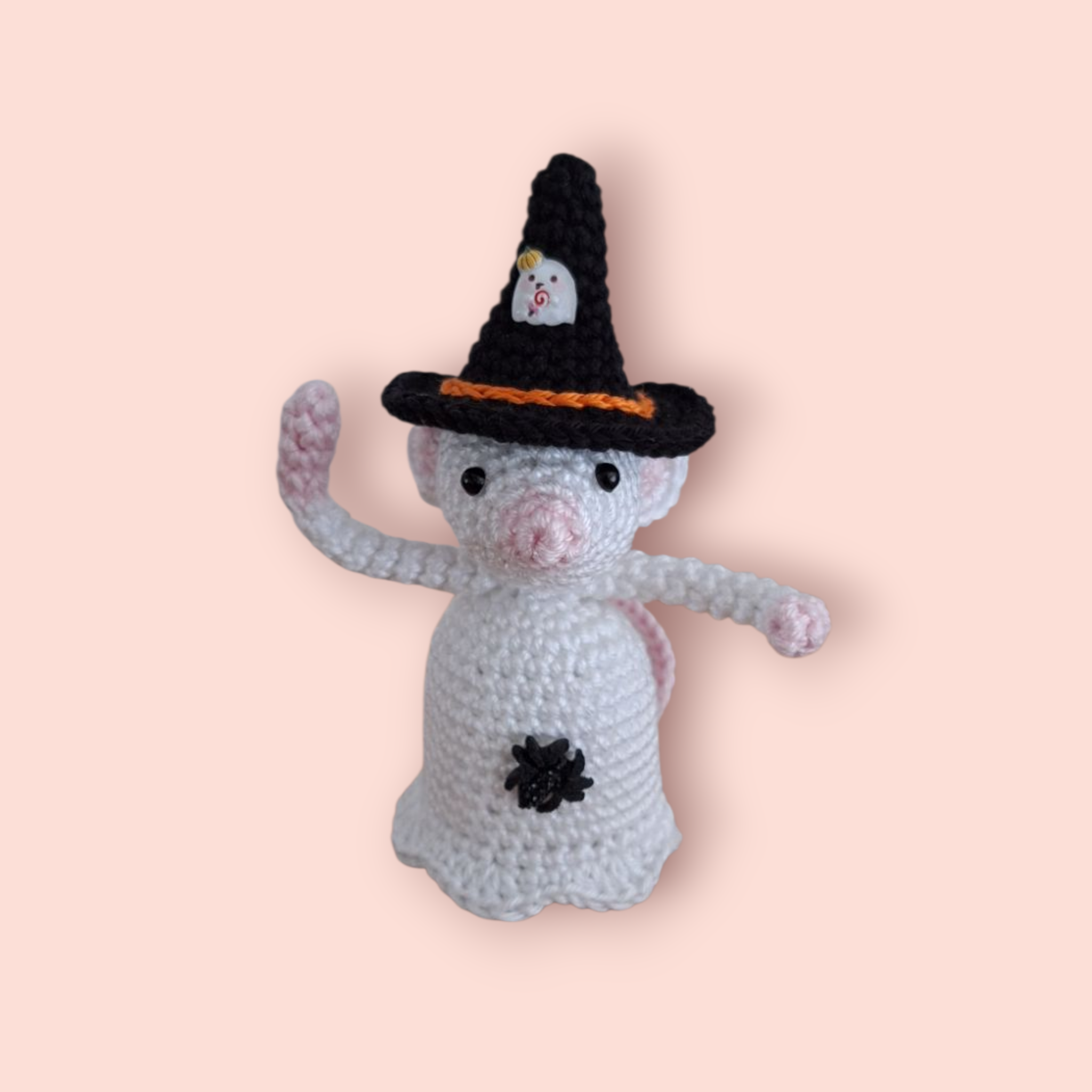 Gehaakt Halloween Spook muisje