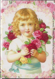 Meisjes met rozen poezieplaatjes Stickers Series 5 | card 7
