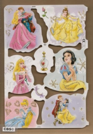 Disney Prinsessen poezieplaatjes met glitter MLP 2085