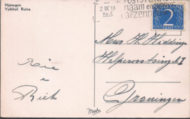 Valkhof. Ruïne - Nijmegen - oude kaart [15474]