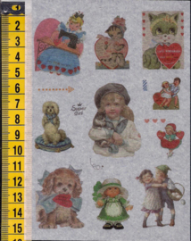 Stickers nostalgie Liefde mat plastic - WH1075