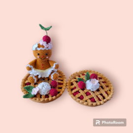 Haakpatroon PDF Gingerbread Kersentaart