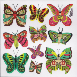 Kleurige vlinders poezieplaatjes Stickers K188