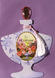 Parfumfles met edelsteen stop Kaart: L'Odalisque [EC-5702]