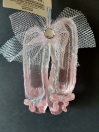 Roze balletschoentjes kerstornament Kurt S. Adler