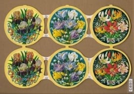 Bloemenrondjes met Lelies poezieplaatjes MLP 1210