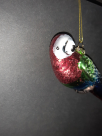 Papegaai Kerstornament Glas