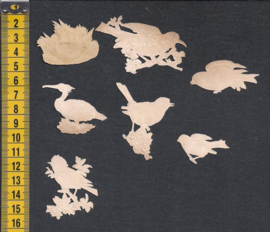 Allerlei vogeltjes (7) antieke poezieplaatjes (665)
