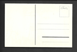 Zalig Nieuwjaar - Op de brug kijken naar kerk - oude kaart [15602]