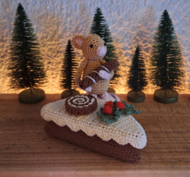 Haakpatroon PDF Muis met Chocoladetaart Punt