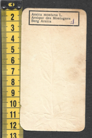 Côte d'Or Poezieplaatje: Nr 1: Arnica Montana (tekst achter)