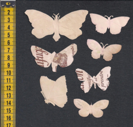 Vlinders (7) antieke poezieplaatjes (675)