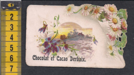 Chocolat et Cacau Derbaix - Bloemenlandschap reclame Litho (478)