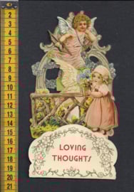 Uitklapkaart Kind met Engel - Loving Thoughts - 1984