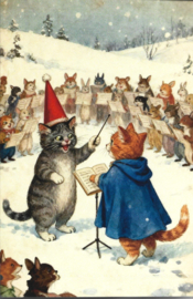 Poezen Kerstkaart: Poezen geven Kerstconcert {18}