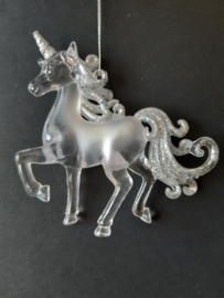 Unicorn Eenhoorn transparant kerstornament Kurt S. Adler