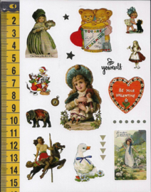 Stickers nostalgie papier - WH1059