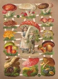 Paddestoelen geluks poezieplaatjes 7355