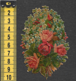 Bloemenboeket - Sana - antiek poezieplaatje (761)