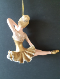 Ballerina goud 1 kerstornament Kurt S. Adler