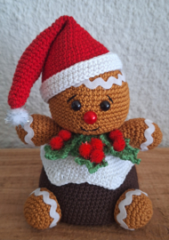 Toebehoren bij haakpatroon Gingerbread Christmas taart