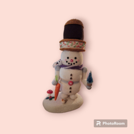 Nutcracker Sneeuwman met ijskoekje en chocolade