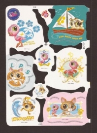 Littlest Pet Shop poezieplaatjes met glitter MLP 2159