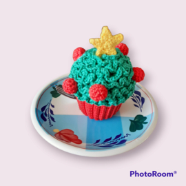 Kerstboom Cupcake